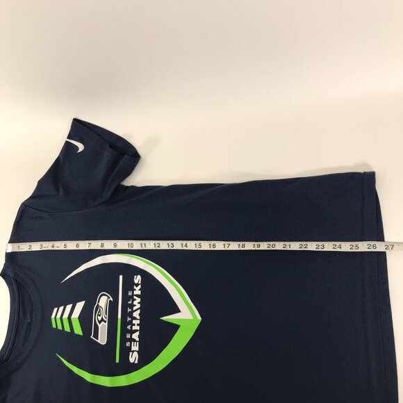 Nike Dri-Fit Seattle Seahawks Graphic Print T-Shirt Men's Medium Football Sports - Picture 5 of 8